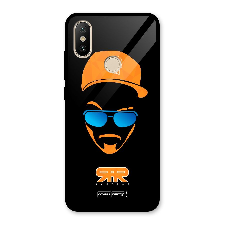 Special Raftaar Edition Orange Glass Back Case for Redmi A2