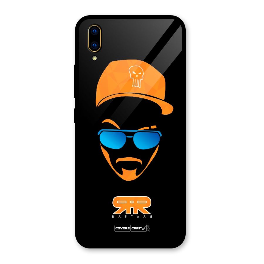 Special Raftaar Edition Orange Glass Back Case for Vivo V11 Pro