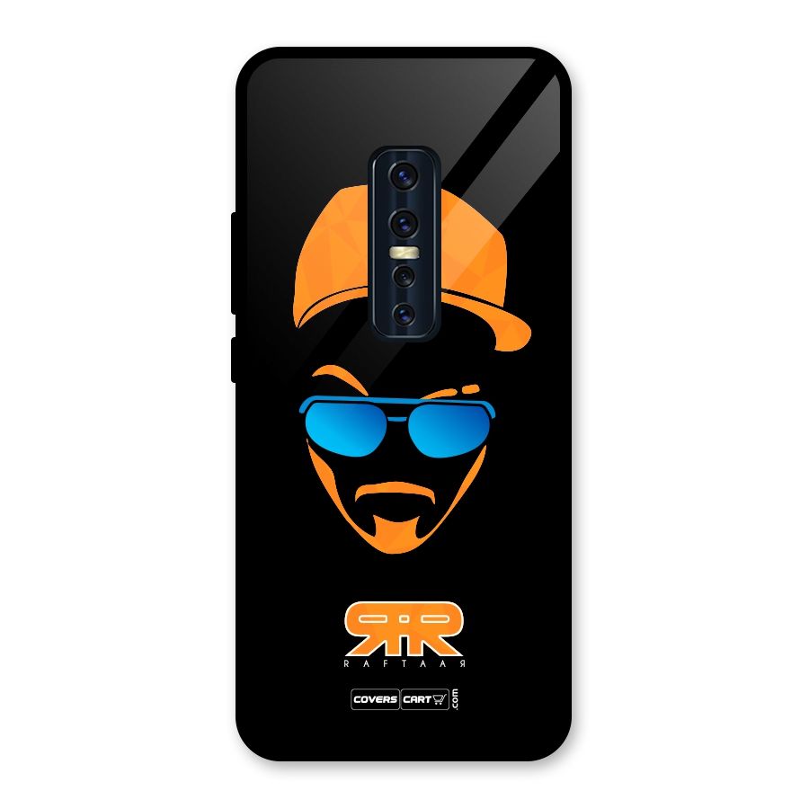 Special Raftaar Edition Orange Glass Back Case for Vivo V17 Pro