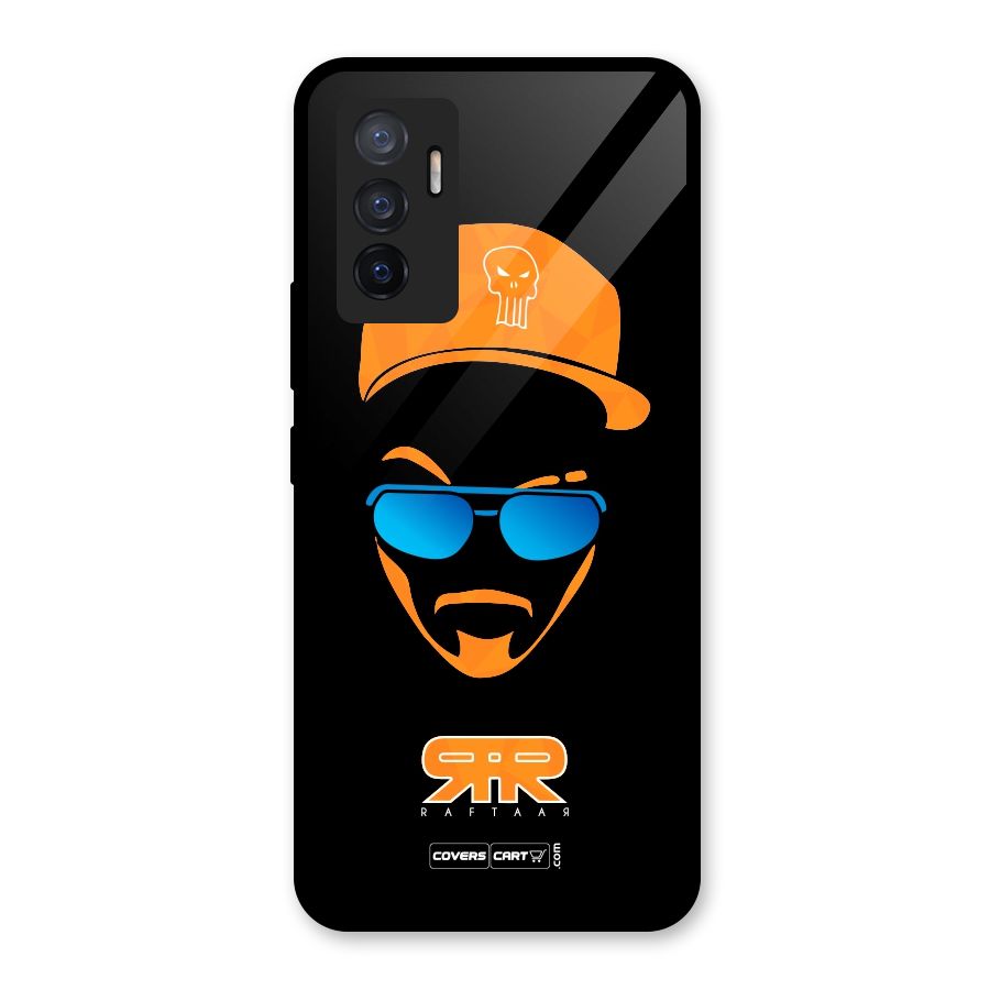Special Raftaar Edition Orange Glass Back Case for Vivo V23e