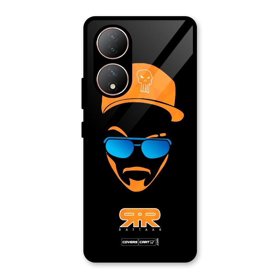 Special Raftaar Edition Orange Glass Back Case for Vivo Y100A