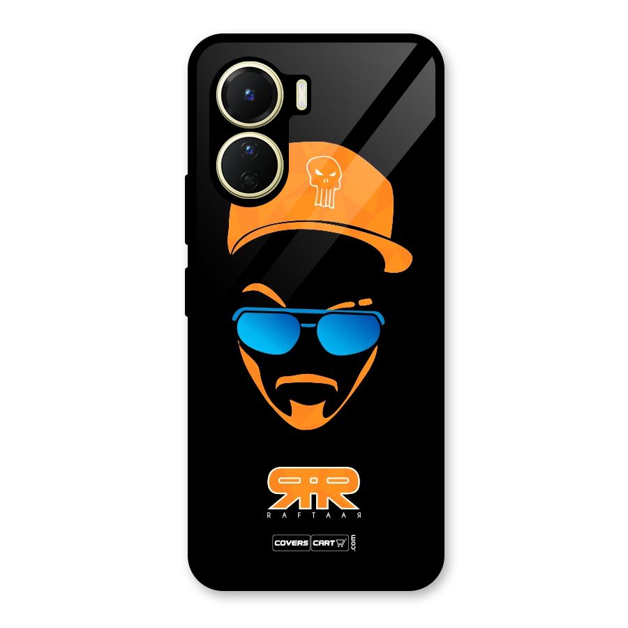 Special Raftaar Edition Orange Glass Back Case for Vivo Y16