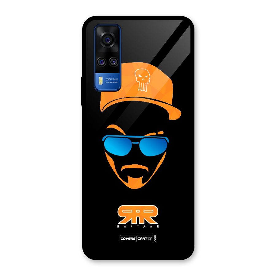 Special Raftaar Edition Orange Glass Back Case for Vivo Y31