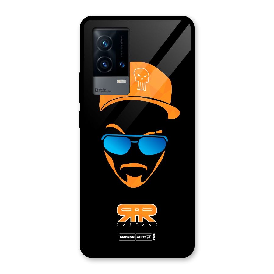 Special Raftaar Edition Orange Glass Back Case for iQOO 9 5G