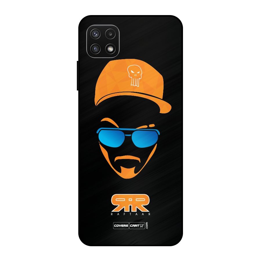 Special Raftaar Edition Orange Metal Back Case for Galaxy A22 5G