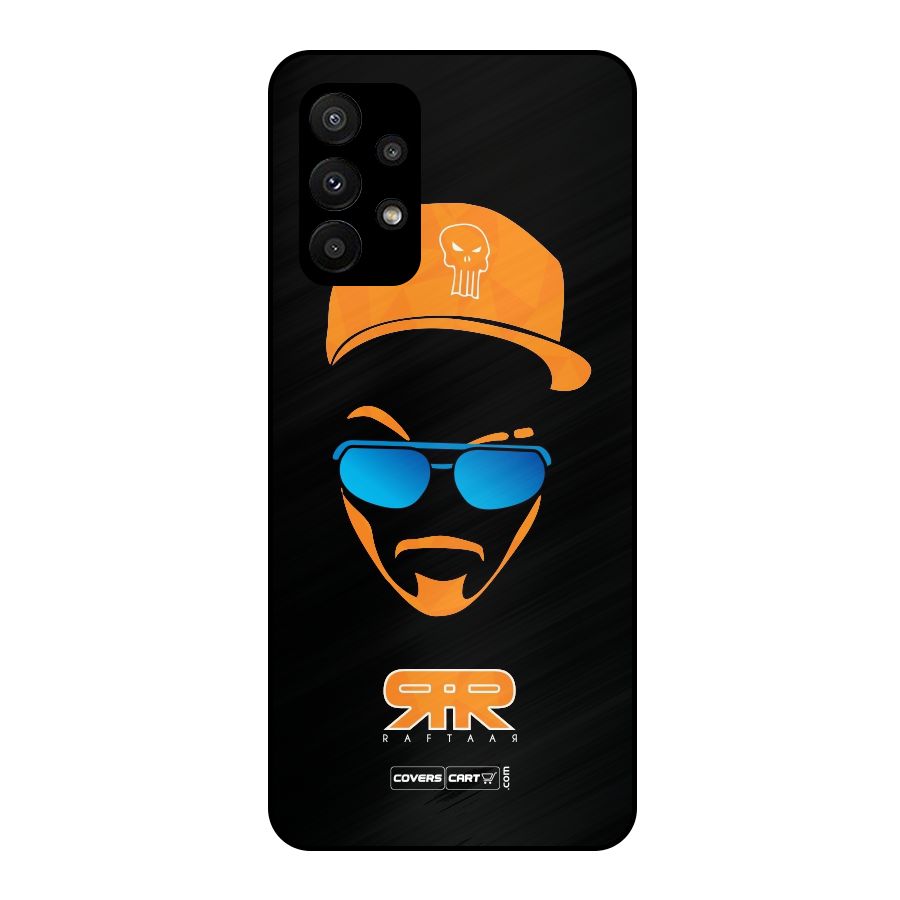 Special Raftaar Edition Orange Metal Back Case for Galaxy A23