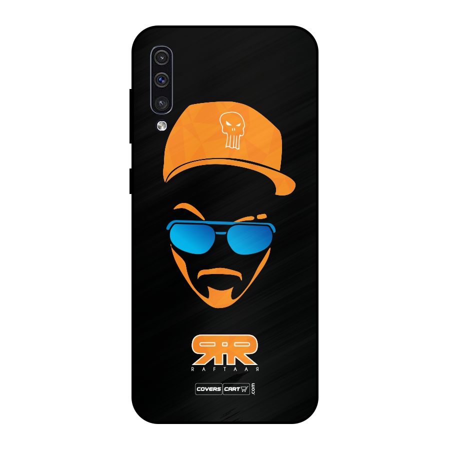 Special Raftaar Edition Orange Metal Back Case for Galaxy A30s