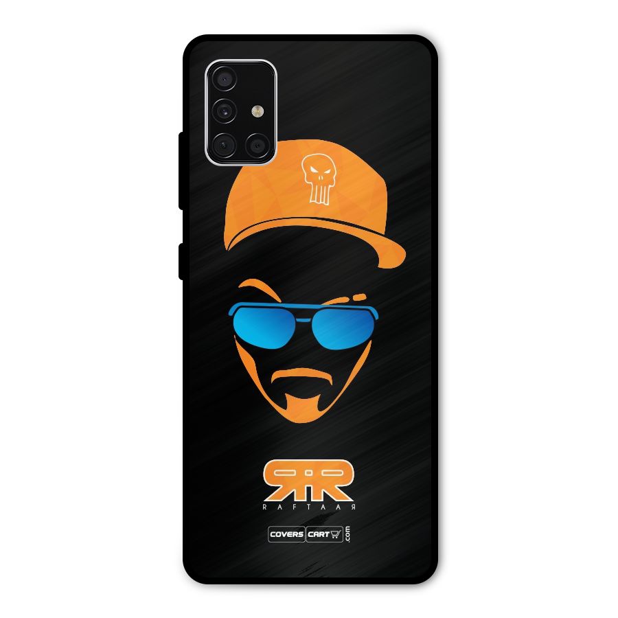 Special Raftaar Edition Orange Metal Back Case for Galaxy A51