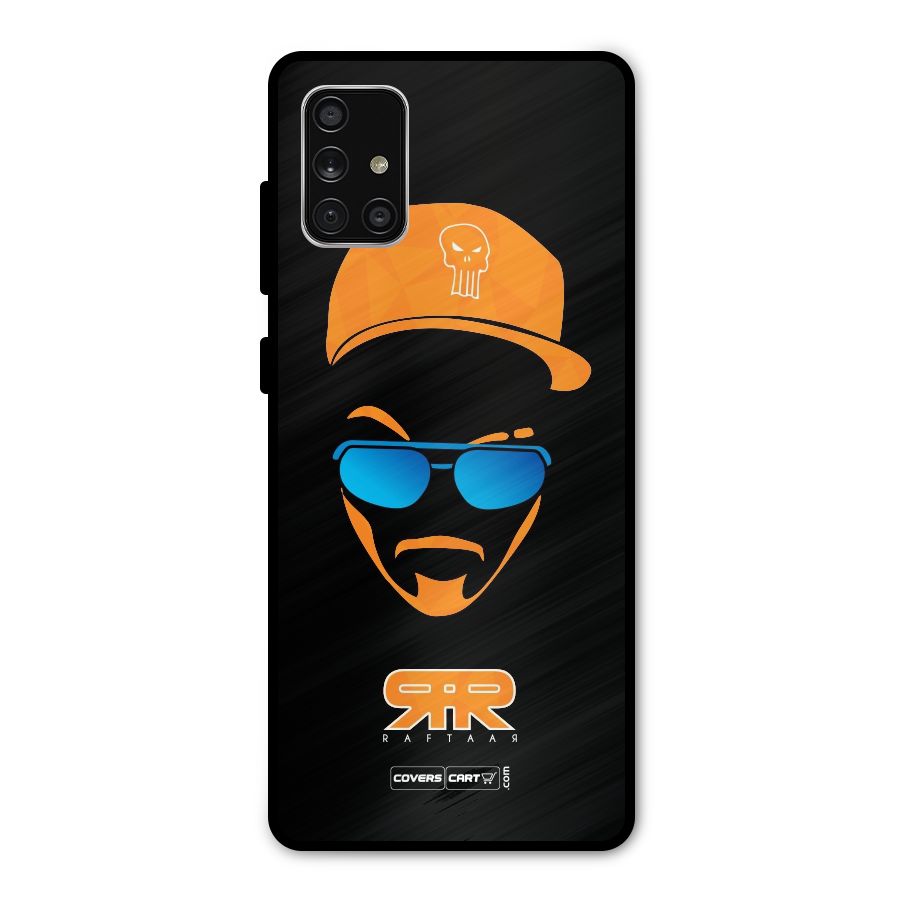 Special Raftaar Edition Orange Metal Back Case for Galaxy A71