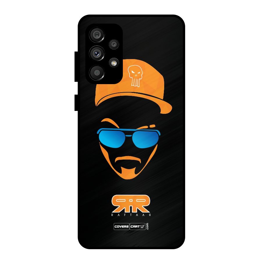 Special Raftaar Edition Orange Metal Back Case for Galaxy A73 5G
