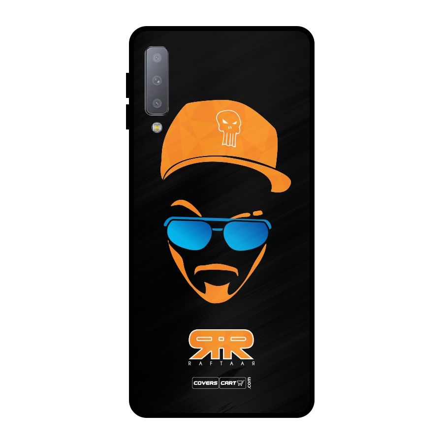 Special Raftaar Edition Orange Metal Back Case for Galaxy A7 (2018)
