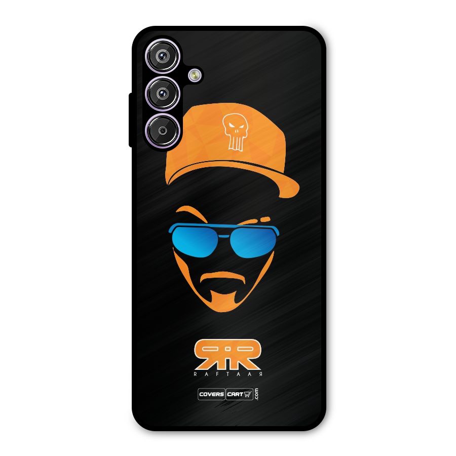 Special Raftaar Edition Orange Metal Back Case for Galaxy F15
