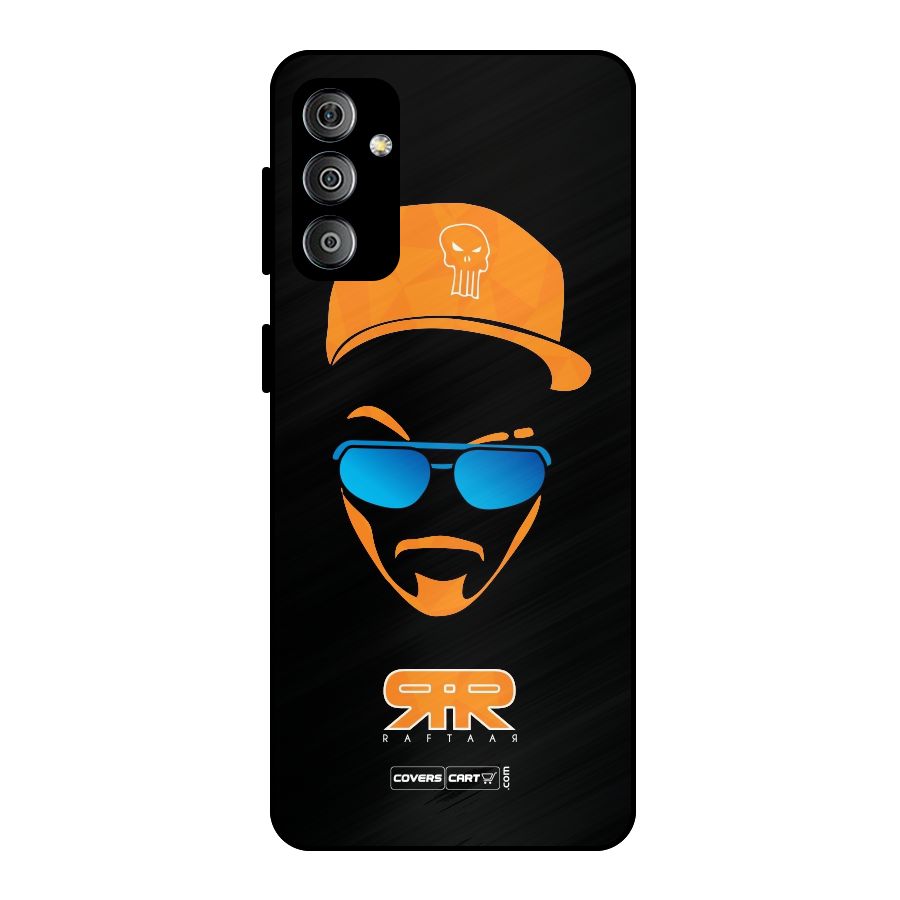 Special Raftaar Edition Orange Metal Back Case for Galaxy F23