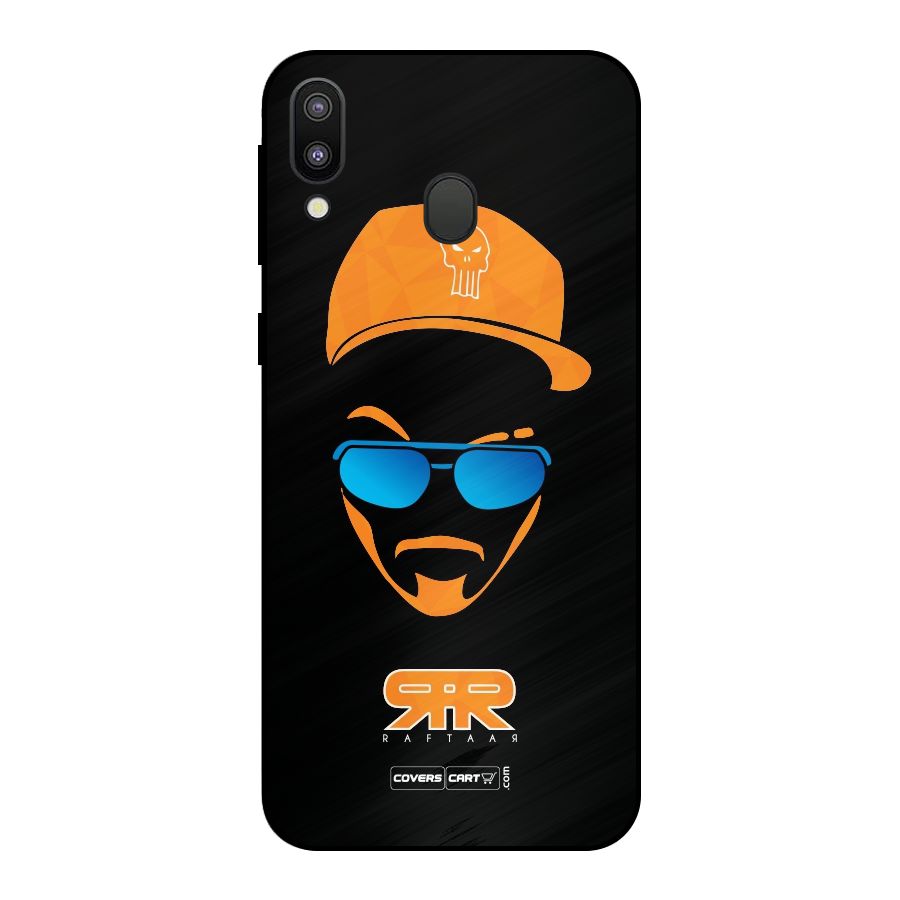 Special Raftaar Edition Orange Metal Back Case for Galaxy M20