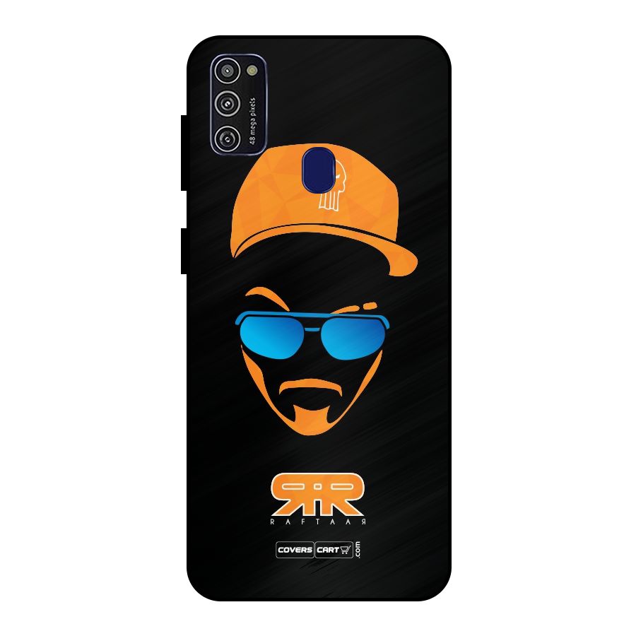 Special Raftaar Edition Orange Metal Back Case for Galaxy M30s