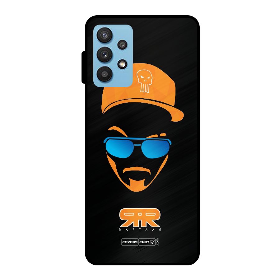 Special Raftaar Edition Orange Metal Back Case for Galaxy M32 5G