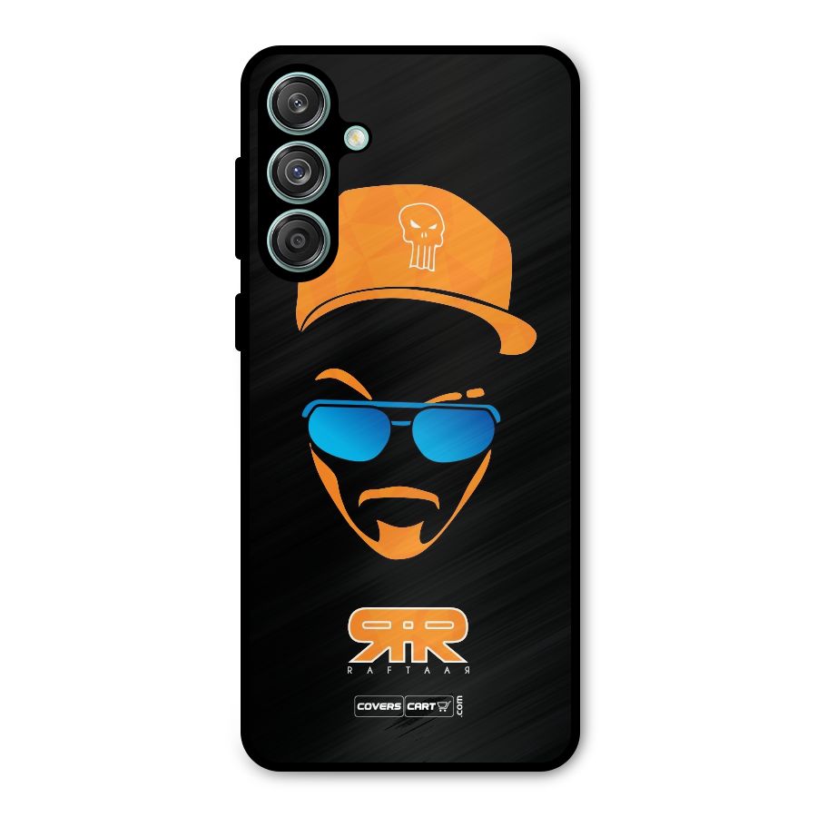Special Raftaar Edition Orange Metal Back Case for Galaxy M55 5G