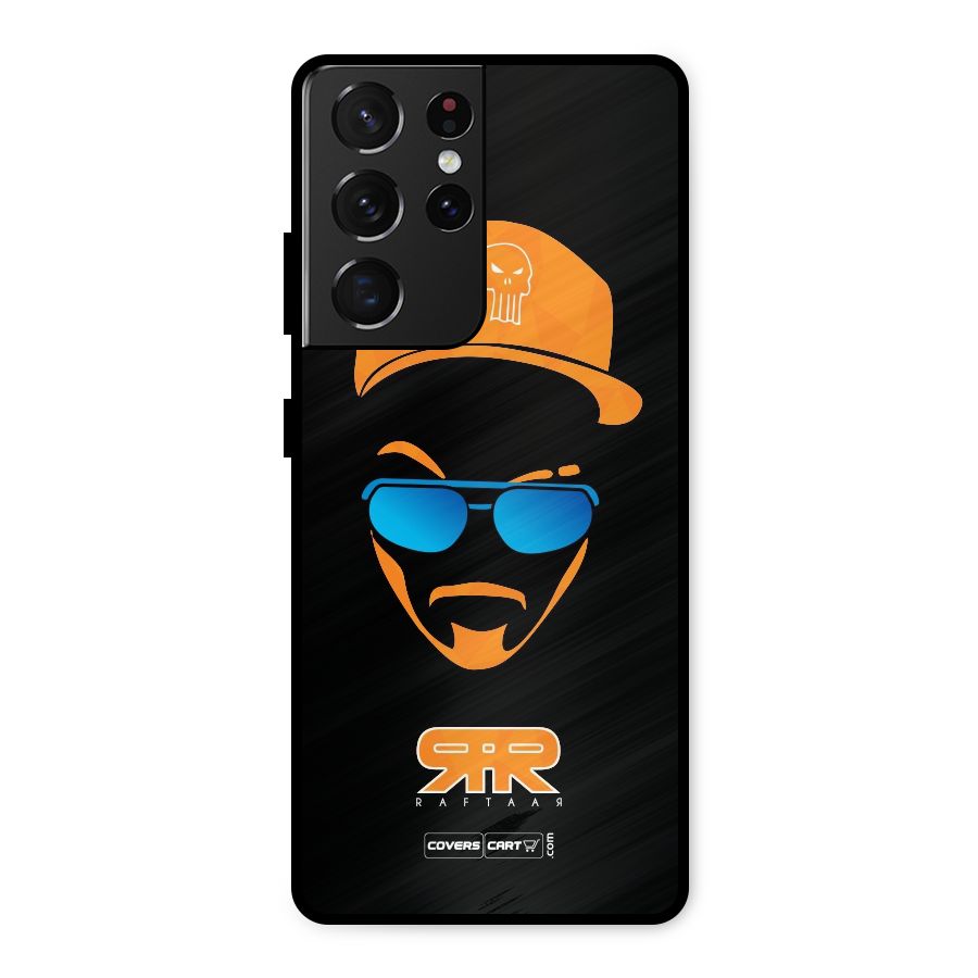 Special Raftaar Edition Orange Metal Back Case for Galaxy S21 Ultra 5G
