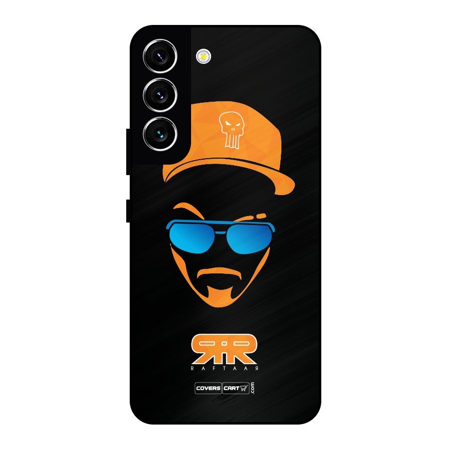 Special Raftaar Edition Orange Metal Back Case for Galaxy S22 5G