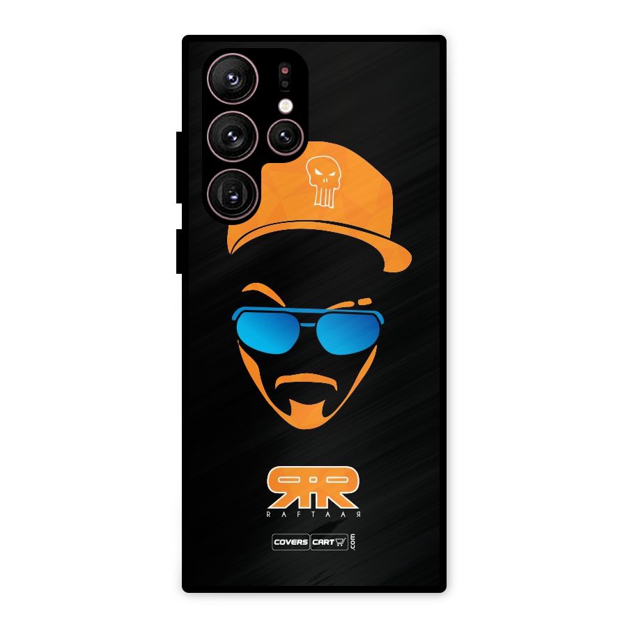 Special Raftaar Edition Orange Metal Back Case for Galaxy S22 Ultra 5G