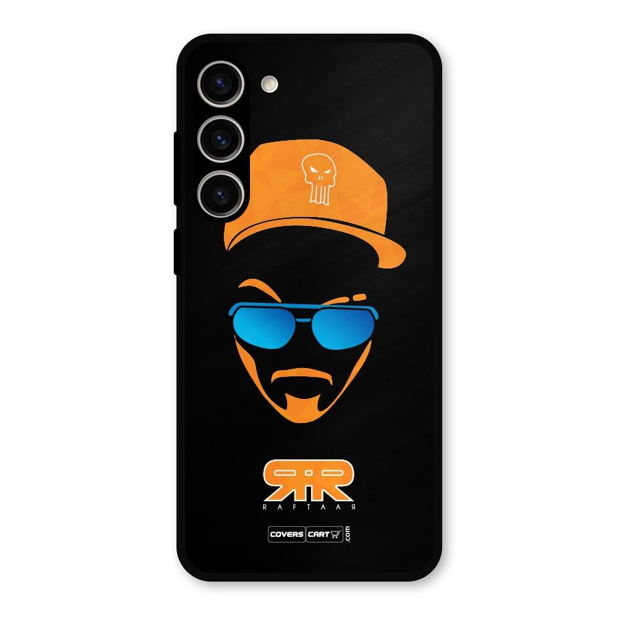 Special Raftaar Edition Orange Metal Back Case for Galaxy S23 Plus