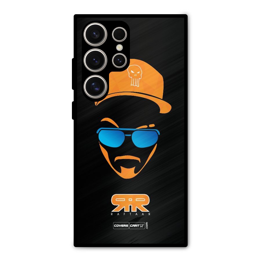 Special Raftaar Edition Orange Metal Back Case for Galaxy S24 Ultra