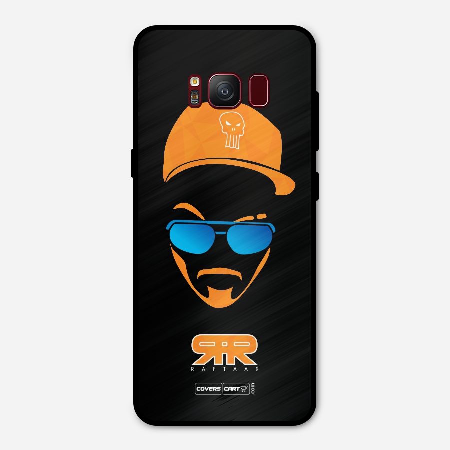 Special Raftaar Edition Orange Metal Back Case for Galaxy S8