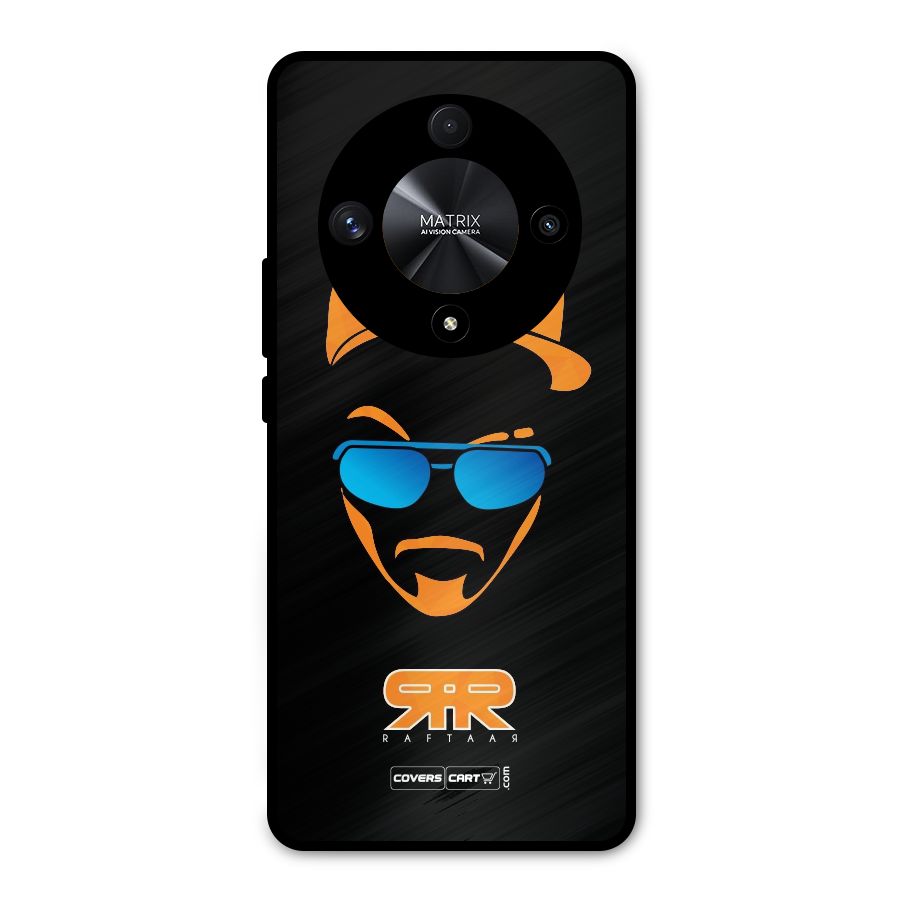 Special Raftaar Edition Orange Metal Back Case for Honor X9b