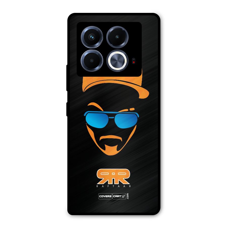 Special Raftaar Edition Orange Metal Back Case for Infinix Note 40 5G