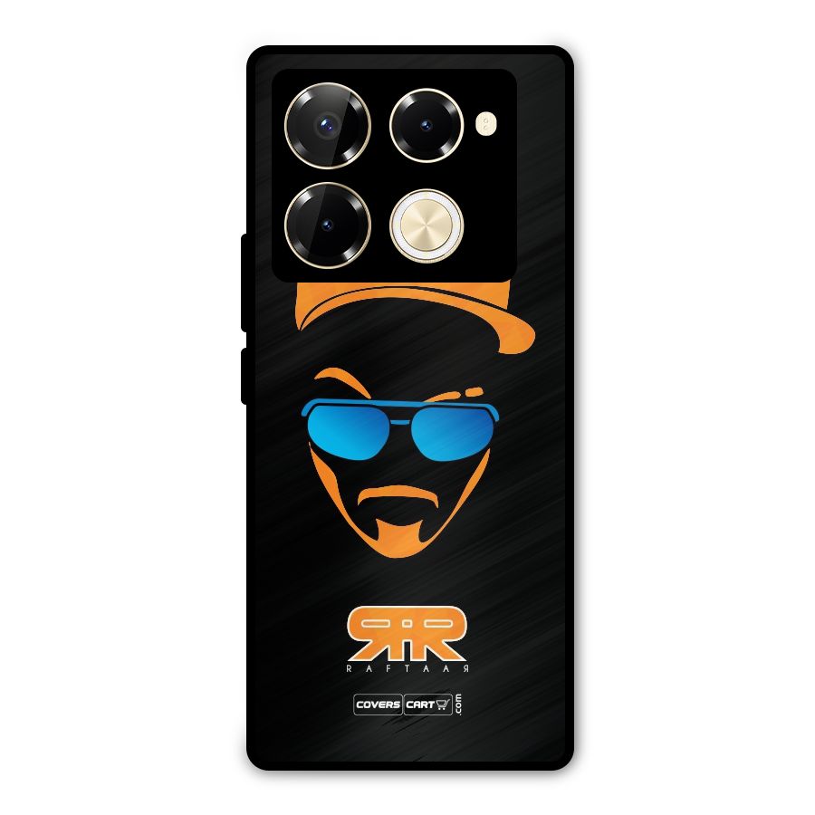Special Raftaar Edition Orange Metal Back Case for Infinix Note 40 Pro Plus