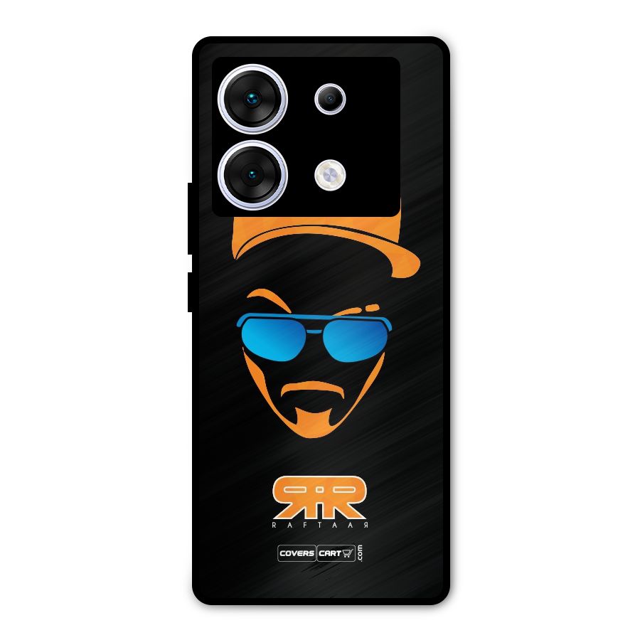Special Raftaar Edition Orange Metal Back Case for Infinix Zero 30 5G