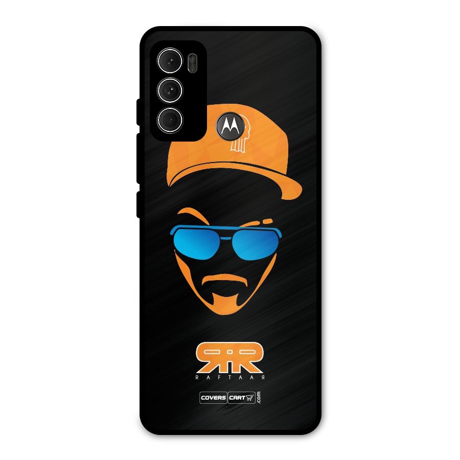 Special Raftaar Edition Orange Metal Back Case for Moto G60