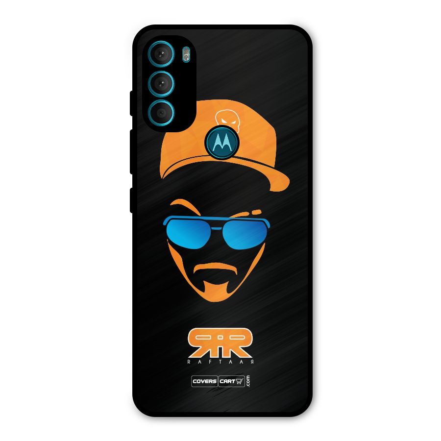 Special Raftaar Edition Orange Metal Back Case for Moto G71 5G