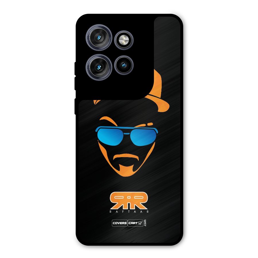 Special Raftaar Edition Orange Metal Back Case for Motorola Edge 50 Neo