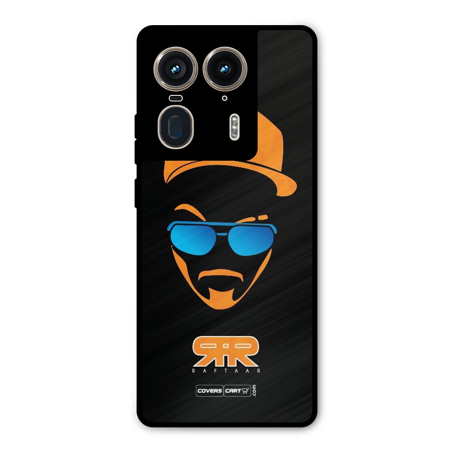 Special Raftaar Edition Orange Metal Back Case for Motorola Edge 50 Ultra