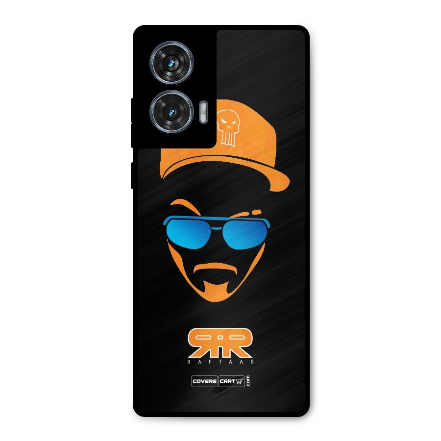 Special Raftaar Edition Orange Metal Back Case for Motorola G96