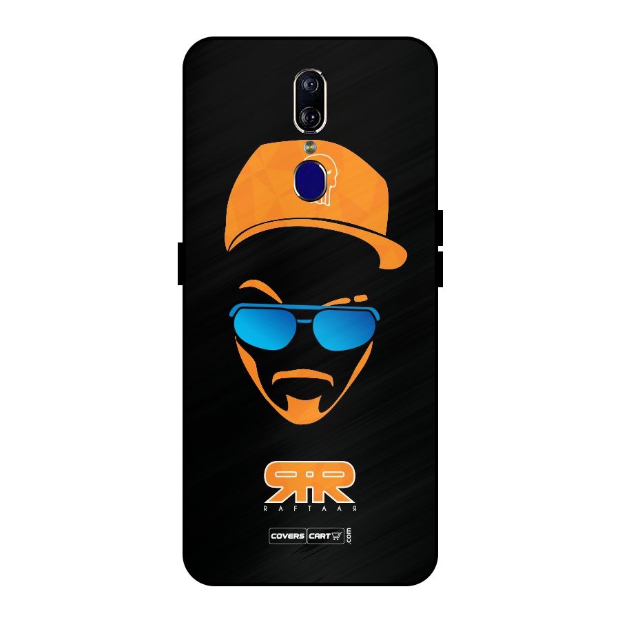 Special Raftaar Edition Orange Metal Back Case for Oppo F11