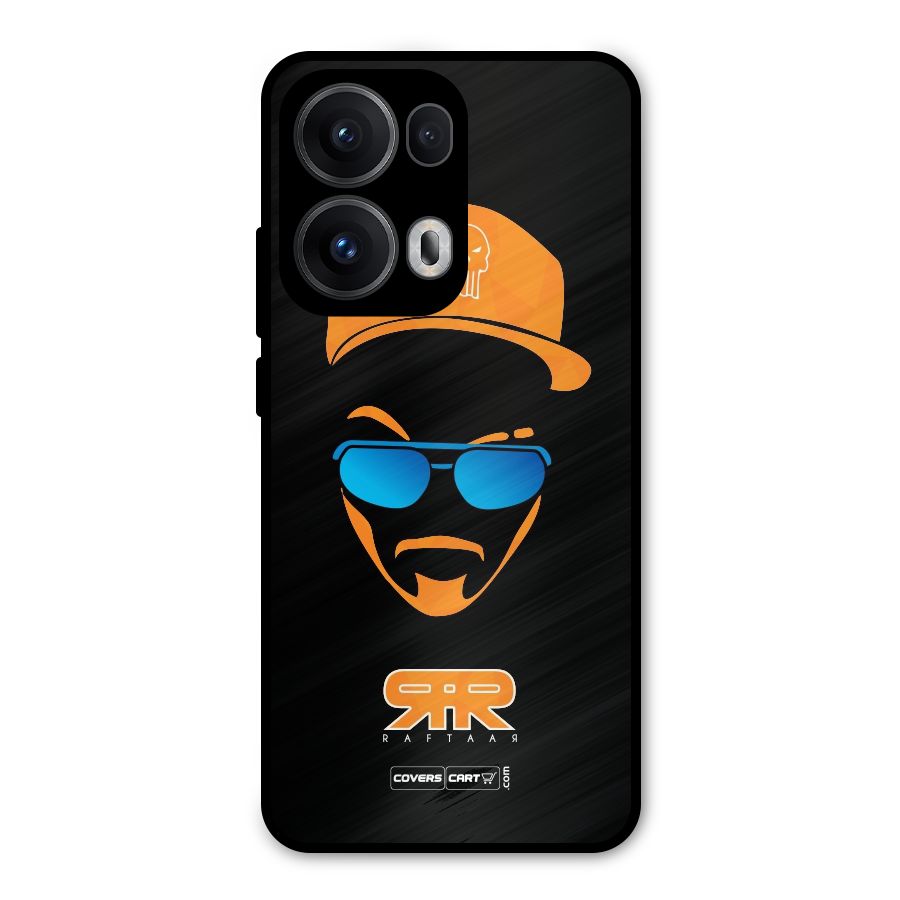Special Raftaar Edition Orange Metal Back Case for Oppo Reno13 Pro