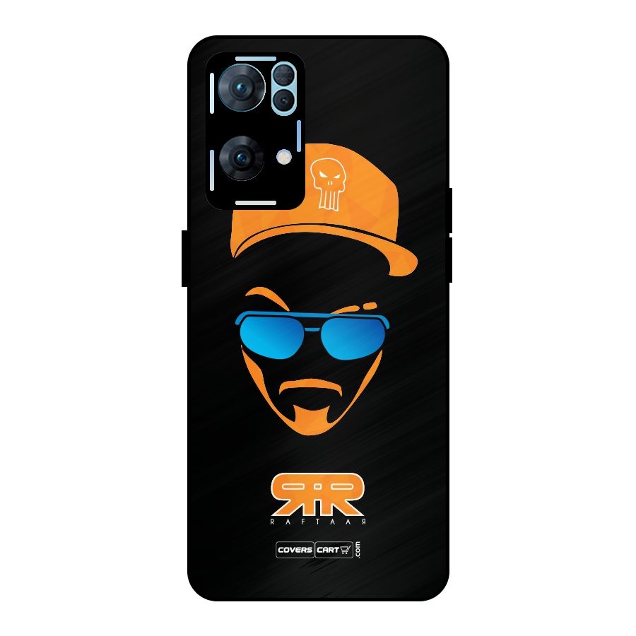 Special Raftaar Edition Orange Metal Back Case for Oppo Reno7 Pro 5G