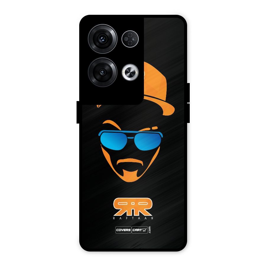 Special Raftaar Edition Orange Metal Back Case for Oppo Reno8 Pro 5G