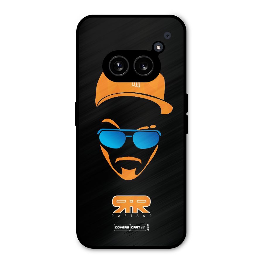 Special Raftaar Edition Orange Metal Back Case for Nothing Phone 2a