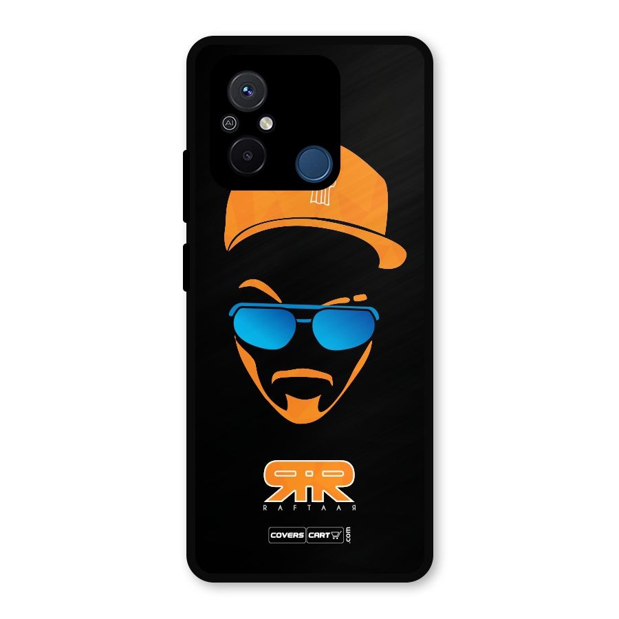 Special Raftaar Edition Orange Metal Back Case for Poco C55