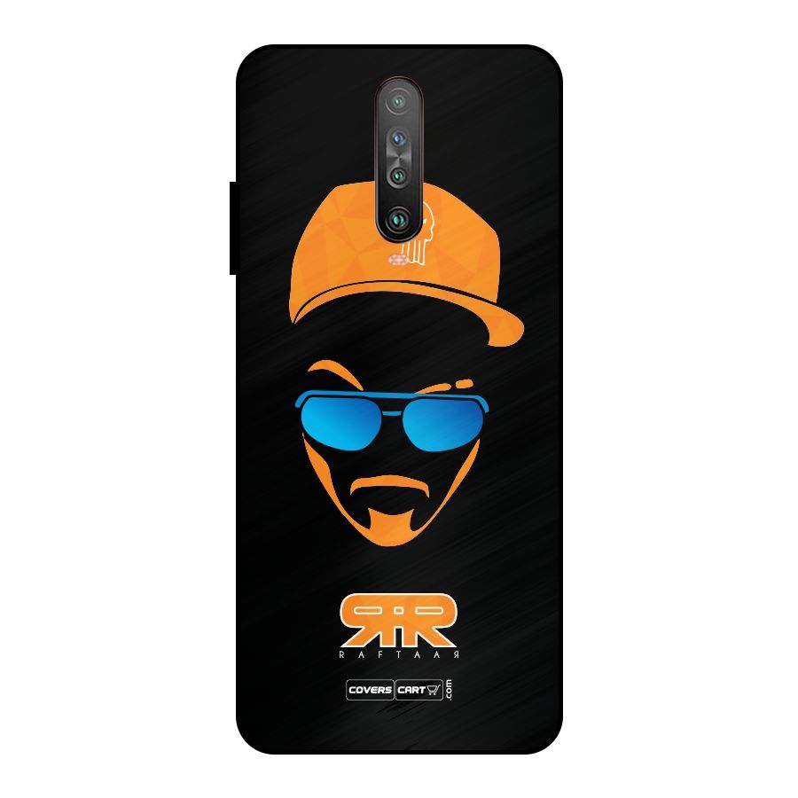 Special Raftaar Edition Orange Metal Back Case for Poco X2