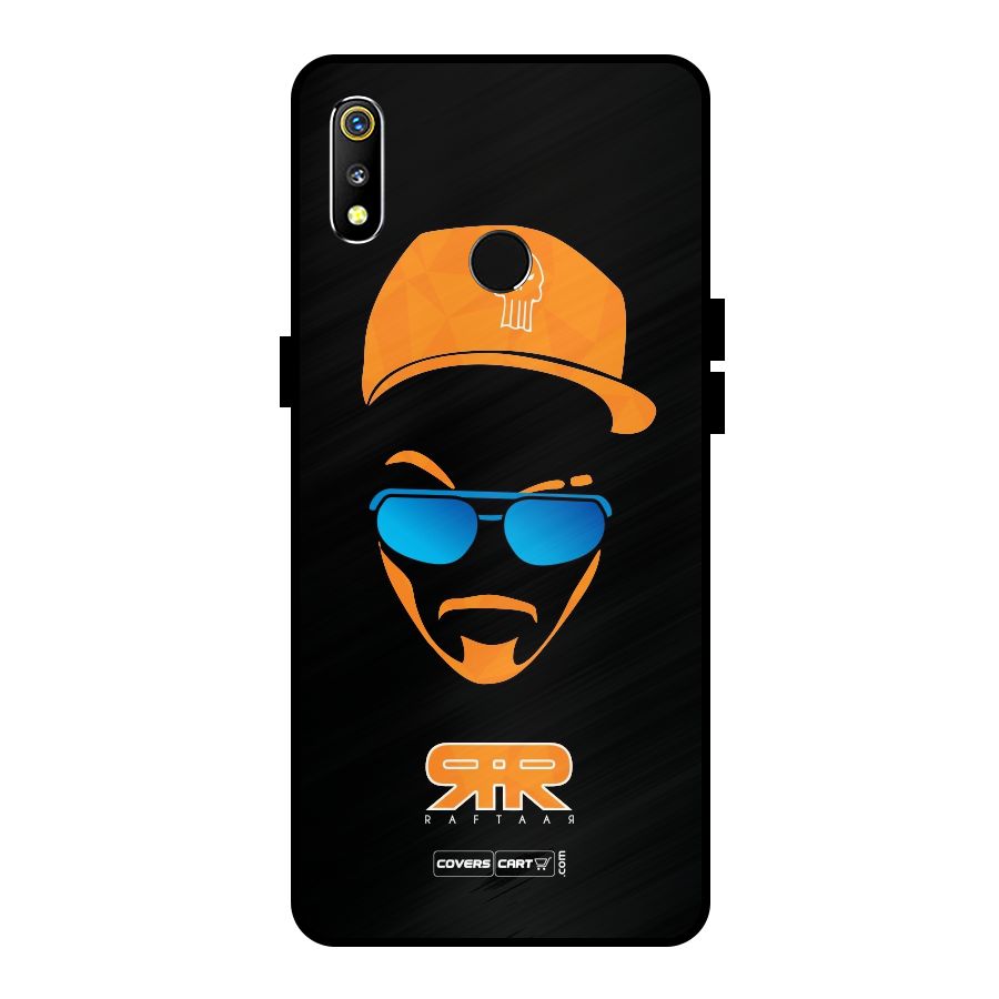 Special Raftaar Edition Orange Metal Back Case for Realme 3i