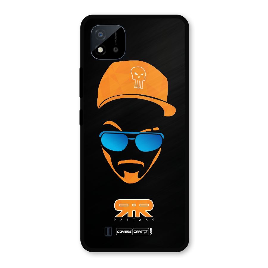 Special Raftaar Edition Orange Metal Back Case for Realme C11 2021