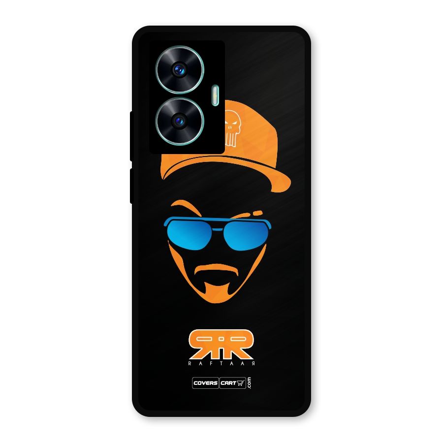 Special Raftaar Edition Orange Metal Back Case for Realme C55