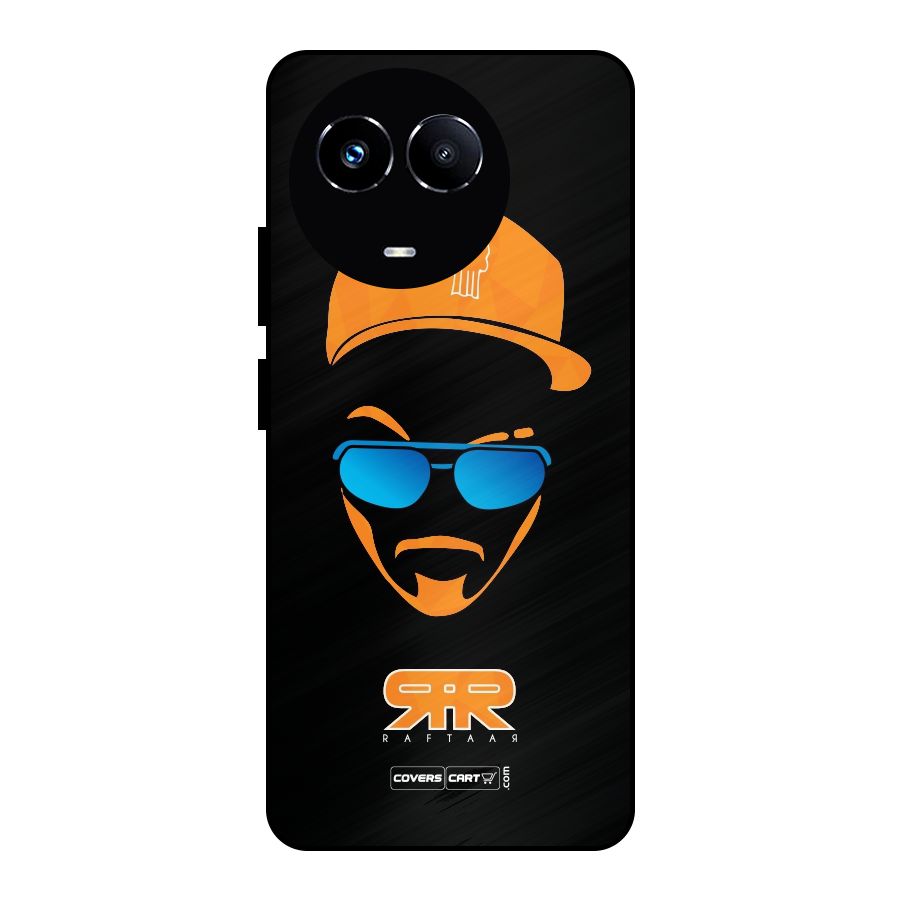 Special Raftaar Edition Orange Metal Back Case for Realme Narzo 60X