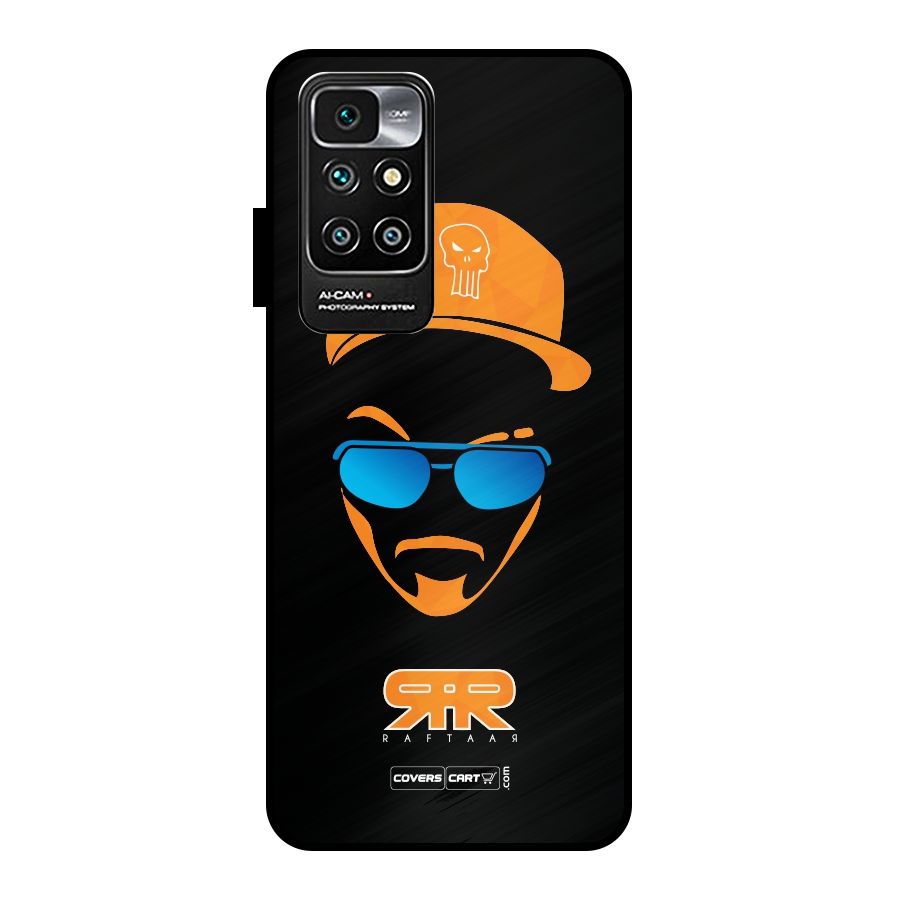 Special Raftaar Edition Orange Metal Back Case for Redmi 10 Prime
