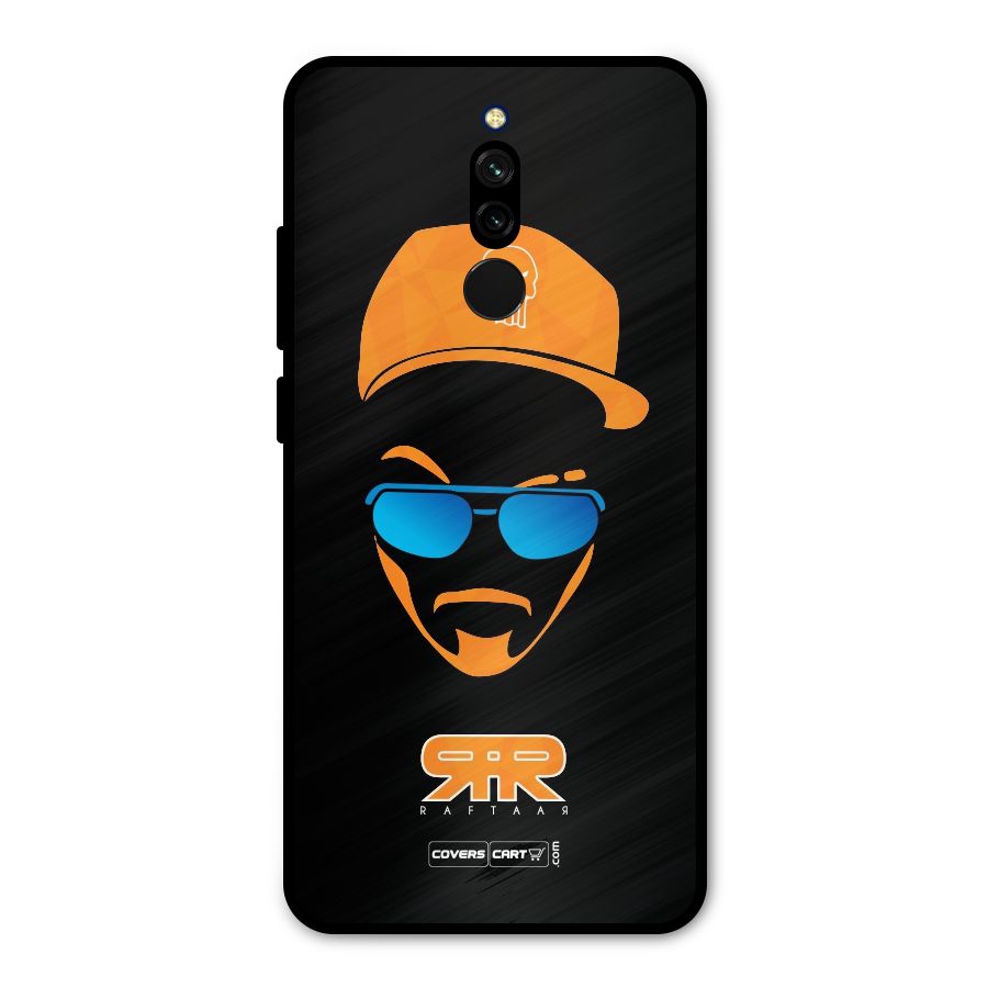 Special Raftaar Edition Orange Metal Back Case for Redmi 8