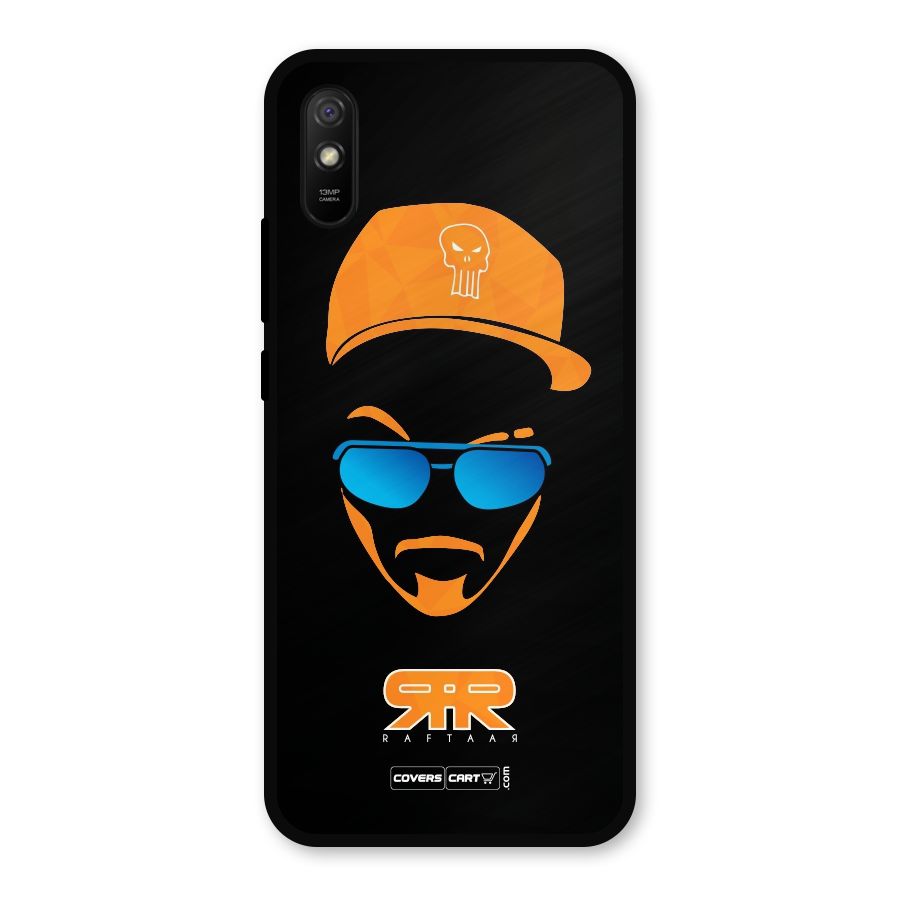 Special Raftaar Edition Orange Metal Back Case for Redmi 9i